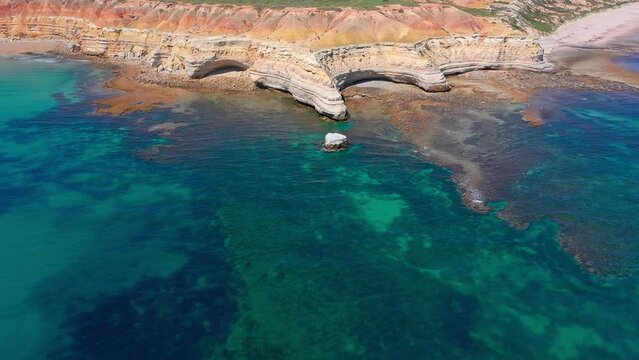 Adelaide Blanche Point seascape view. Travel destination in South Australia