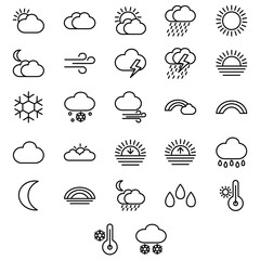 climate, cloud, cloud icons, cloudy, cold, design, flat, forecast, graphic, icon, icons, illustration, lightning, line, meteorology, midnight, mobile, moon, moon icons, nature, night, outline, rain, r