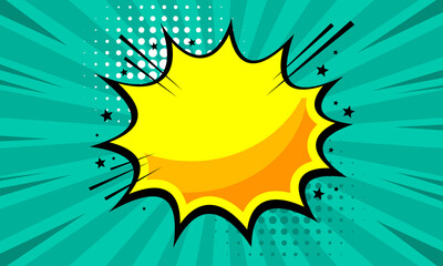 Colorful comic blank background design