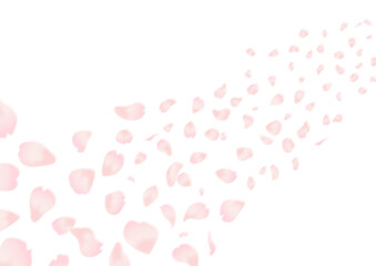 舞い散る桜の花のベクター素材