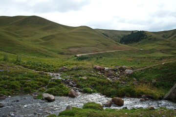 Almaty / Kazakhstan - 08.12.2018 : Assy. High plateau. It is located at an altitude of 2750 m above sea level, East of the city of Almaty