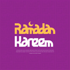 ramadan kareem background with arabian lantern and calligraphy use for social media ads and banner template
