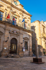 Fototapeta premium View of the Ancient City Palace in Piazza Armerina, Sicily, Italy, Europe