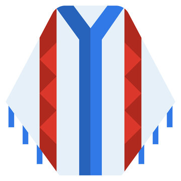 recommend clip art: PONCHO flat icon,linear,outline,graphic,illustration