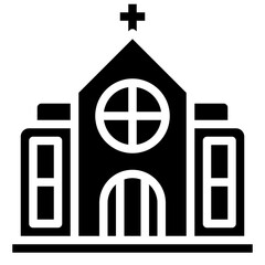 CHURCH glyph icon,linear,outline,graphic,illustration