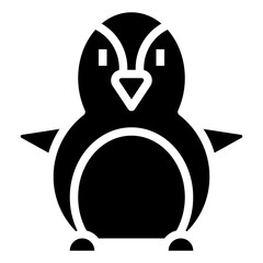 PENGUIN glyph icon,linear,outline,graphic,illustration