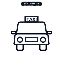 taxi icon symbol template for graphic and web design collection logo vector illustration