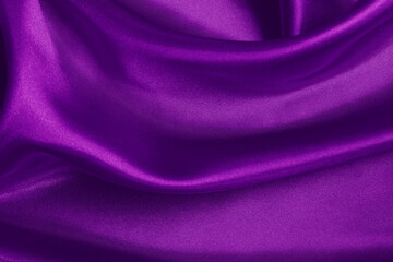 Fototapeta na wymiar Purple fabric texture background, detail of silk or linen pattern.