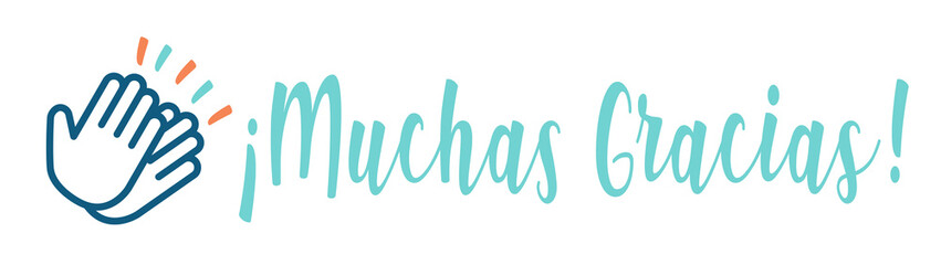 Fototapeta premium Muchas gracias