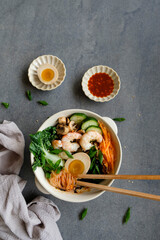 Homemade Korean meal. Korean Shirataki Noodle. Great meal for light eater, weight watcher or on diet.