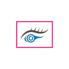 Eye Care vector logo design icon template