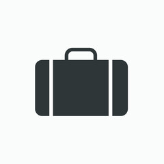 baggage, luggage, travel, tourism, airport vector icon isolated