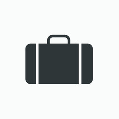 baggage, luggage, travel, tourism, airport vector icon isolated