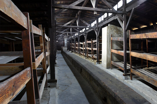 Oswiecim, Poland - The infamous Auschwitz-Birkenau, a former Nazi extermination camp and now a museum in Oswiecim. UNESCO World Heritage Site in Poland