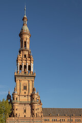 The North Gate of the Plaza de Espana in Sevilla