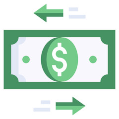 TRANSFER flat icon,linear,outline,graphic,illustration