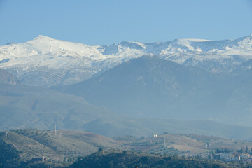 Landscape of Sierra Nevada on Andalusia, Spain