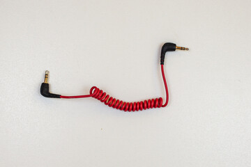 Audio wire red, for video mic