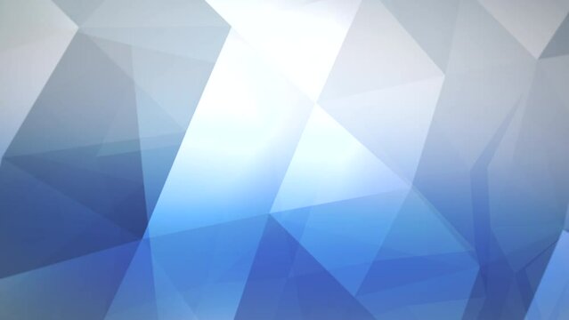 Gradient blue and white triangles pattern, motion abstract business and corporate style background