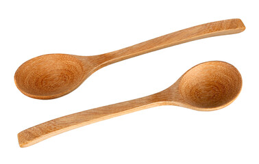 Wooden Spoon isolated on a white background.