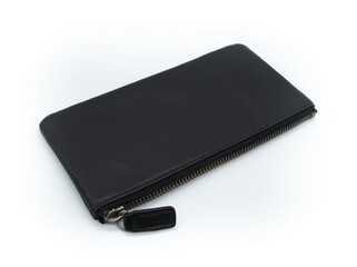 소가죽으로 만든 지퍼 구조의 지갑