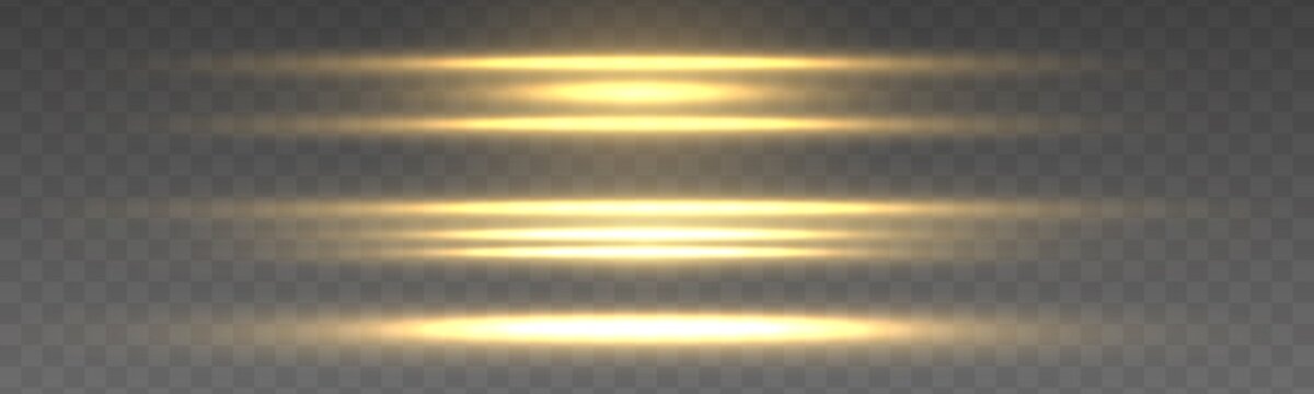 Flashes And Gold Glare, Yellow Line, Light Flare