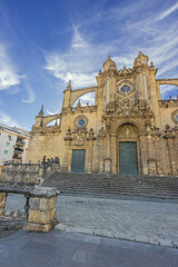Obraz premium Looking up at the San Salvador Cathedral in Jerez de la Frontera