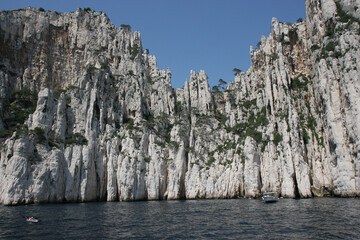 Fototapeta na wymiar calanques cliffs of Cassis, near Marseille, france