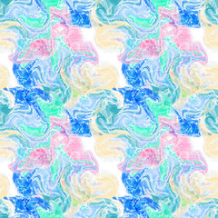 Multicolored abstract background. Seamless pattern. Wave texture.