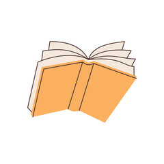 Hand drawn book element for your design