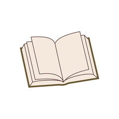 Hand drawn book element for your design