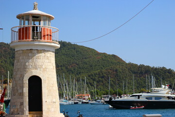 Lighthouse in the marina