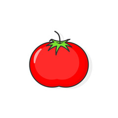 Cartoon icon of tomato. Fruit icon