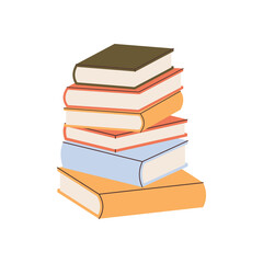 Hand drawn books element for your design