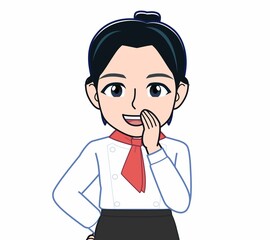 Fototapeta premium レストランの店員