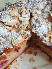 Homemade cake tea party 