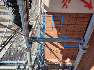 マンション外壁タイル劣化状況