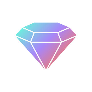 Simple icon gem element for your design
