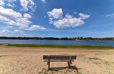 Obraz premium Frankreich - Soorts-Hossegor - Lac d'Hossegor - Strand