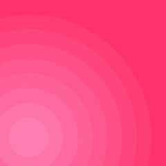 Gradient ring concentric background in pink color. Vector stock image