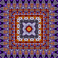 3d effect - abstract square geometric pattern