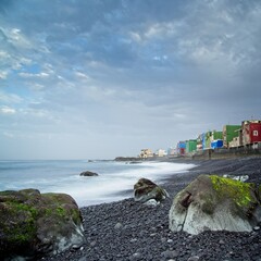 Colorful houses in Las Palmas de Gran Canaria