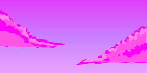 illustration of a sunset