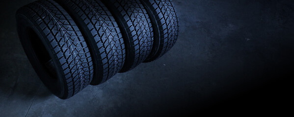 Car tire background.