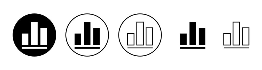 Fototapeta premium Growing graph Icons set. Chart sign and symbol. diagram icon