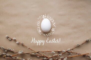 Fototapeta premium Happy Easter. greeting card