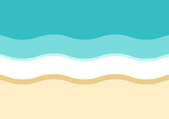 Sea waves and sandy tropical beach, summertime. Beach layer color background.