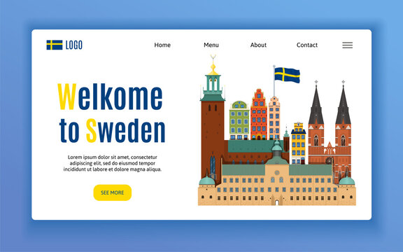 Sweden Touristic Page Design