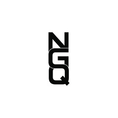 ngq letter original monogram logo design