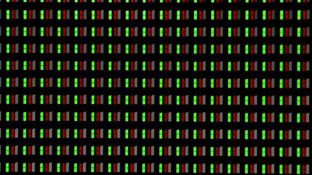 pixel of a lit oled panel transmitting a video, macro shot